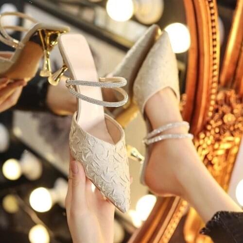 Shoes Women Slippers High Heels 2021 New Sandals Slippers Womens Summer Fashion Sandales Femmes