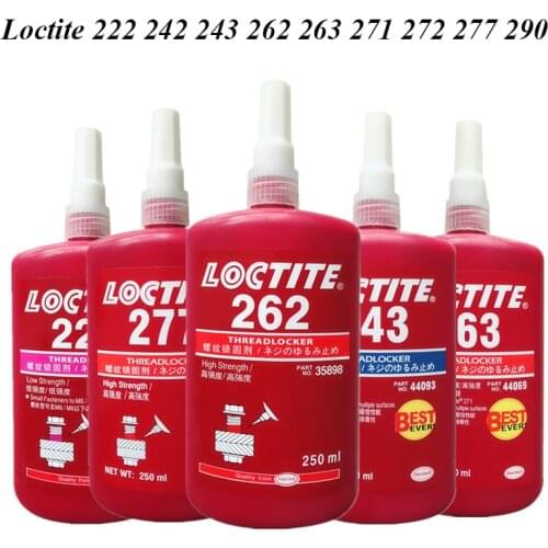 250ml Loctite Screw Glue 222 242 243 262 263 270 271 272 277 290 Thread Locking Adhesive Screw Sealant Anaerobic Sealing Glue