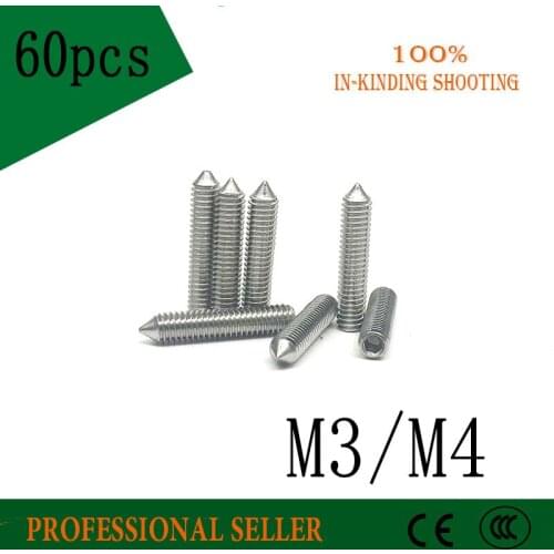 DIN553 M3/M4 304 Stainless Steel Tip Tightening Screws Headless Screws Top Wire Set Screws Machine Meters