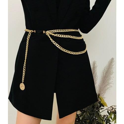 Retro Women Waistbands Multilayer Long Tassel Jewelry Dress Waist Chain Belts Fashion