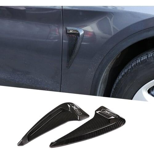 2Pcs Front Fender Side Air Shark Gills Side Vent Cover Trim Stickers For BMW F20 F30 E60 E90 E92 F10 F18 F25 F26 F48 Accessories