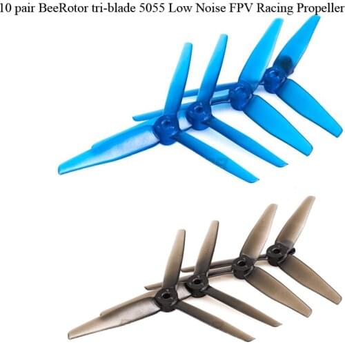 20pcs BeeRotor 5 inch 5055 3 blade tri-blade Low Noise FPV Racing Propellers compatible 2205 motor for FPV Racing Drone kit