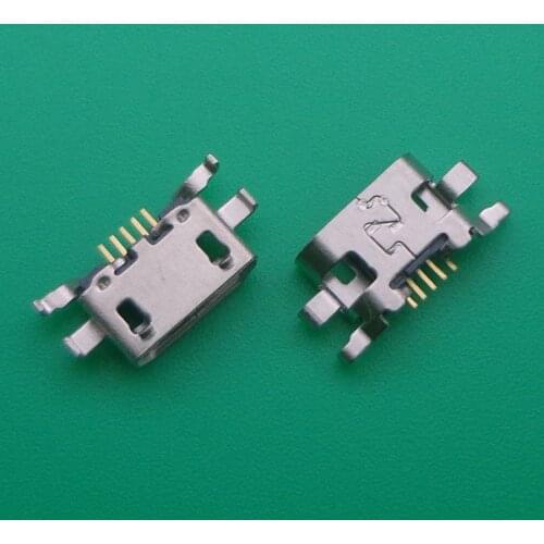 100pcs Micro USB 5pin mini Connector Mobile Charging port For Motorola Moto C Plus XT1723 XT1724 Repair replacement