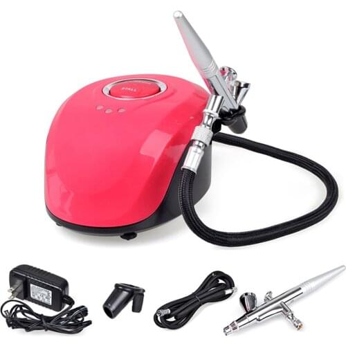 Dual Action Airbrush Kit Compressor Nail Art airbrush 0.4mm Nozzle Spray Gun For Face Paint/Nail Art/Cake Coloring/Tattoo