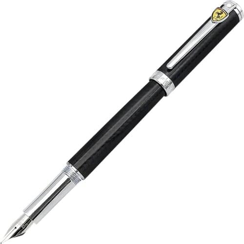 SHEAFFER Ferrari logo fountain pen 0.6mm Carbon Fiber series Fine Nib Writing Stationery Office School Supplies