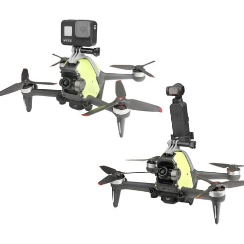 For DJI FPV Combo body extend Bracket action camera adapter Fixed base mounts For Gopro /osmo action / osmo pocket camera
