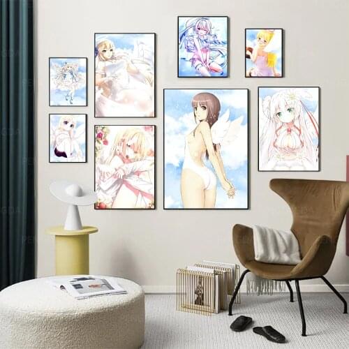 Home Decorative Canvas HD Prints Animation Character Paintings Modular Pictures Wall Art Poster Girl Portrait Artwork No Framed