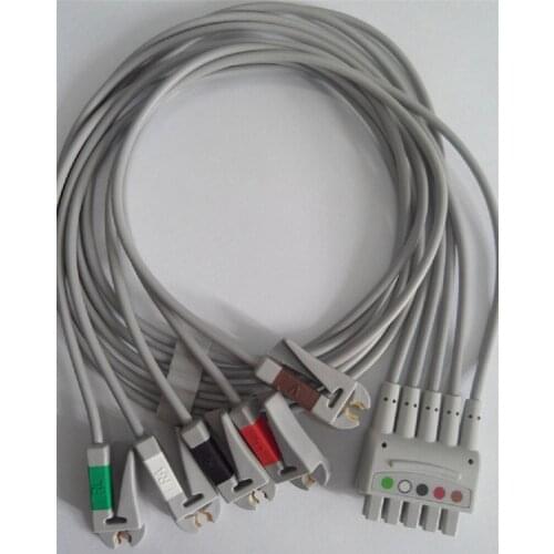 GE imported five-lead clip-on line 74cm GE 5-lead clip-type cable American Standard Order number 412681-001