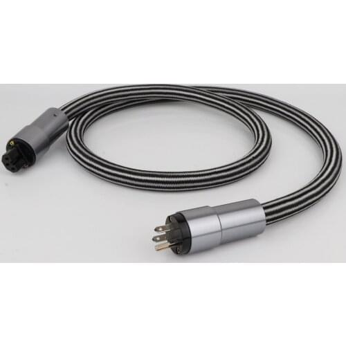 Hifi Power Cable Krell High Quality Pure OCC Power Cord With gold plated US Plug hi-end US AC mains power cable