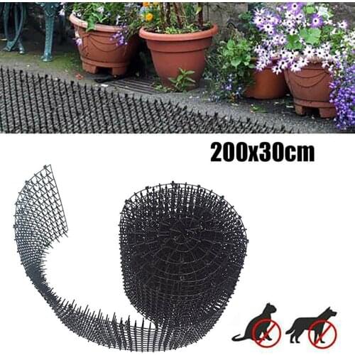 Cat Scat Mat with Spikes Prickle Strips Plastic Anti-Cats Network Digging Stopper Keep Animals Away