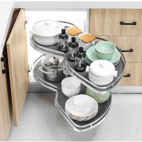Kitchen Cabinet Stainless Steel Flying Saucer Corner Set Objects Basket