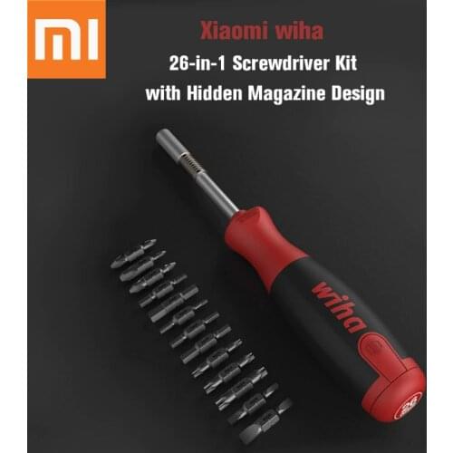 Original Xiaomi Mijia Wiha Daily Use Screw driver Kit 26-in-1 Precision Bits with Hidden Magazine Magic Kit Box repair accessory