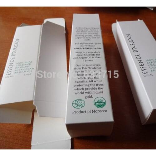 Custom cosmetic oliver oil box package printing