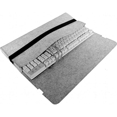 Portable Storage Organizer Felt Durable Pouch Dust Proof Mechanical Keyboard Bag for 61/ 68/ 87/ 104 Keys C26