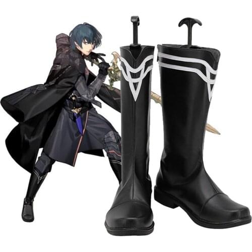 Fire Emblem: Three Houses Cosplay Shoes Fire Emblem Beleth Black Boots Custom Made L320
