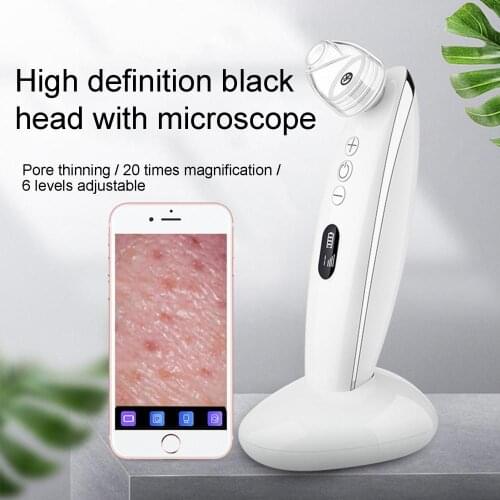 Blackhead Remover Pore Vacuum Cleaner Face Skin Care Sucker Rechargeable LCD Display Suction Spot Removal Tools Acne Remover