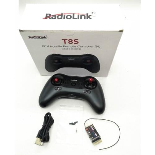 Radiolink T8S 8CH Bluetooth RC Transmitter and Receiver 2.4G Handle Controller Remote control for Fixed Wing/Drone/Car/Boat