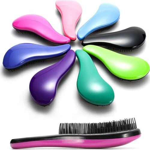 Magic Handle Hair Brush Professional Straightening Detangling Combs with plastic Salon Styling useful Tool Hot hairbrush