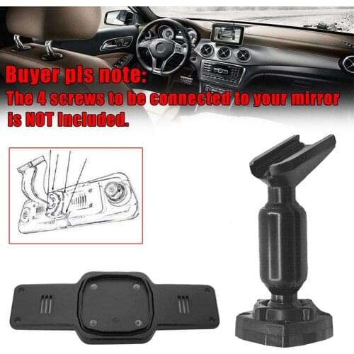 High Quality Interior Rear View Mirror Back Plate Panel +Bracket For Car DVR Instead