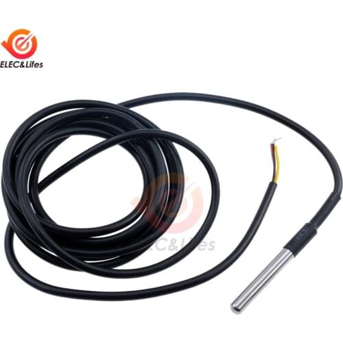 1M 2M 3M DS18B20 10K NTC Temperature Sensor Probe NTC Thermistor Thermal Waterproof probe Cable Stainless Steel Package