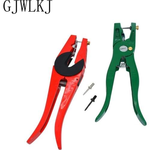 1pcs ear tag clamp animal controller metal ear clip pliers pig and sheep rabbit identification tool animal supplies
