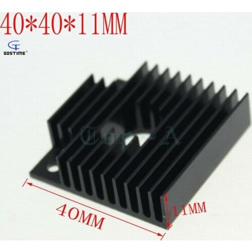 Gdstime 10 Pieces Aluminium Heatsink Radiator 40X40X11mm for RepRap Makerbot MK7/MK8 Extruder Cooling Fan