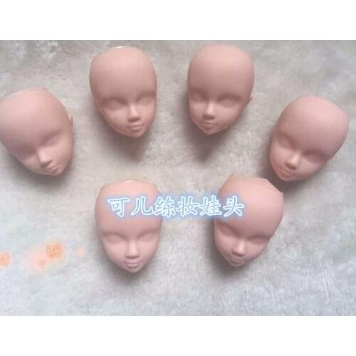 100PCS/LOT Wholesale DIY Dolls Accessories 1/12 Kurhn Doll Heads For Practice Makeup