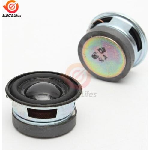 2Pcs 40mm Acoustic Speaker 4Ohm 3W Speaker 36MM External Magnetic Black Hat PU Edge Acoustic Components