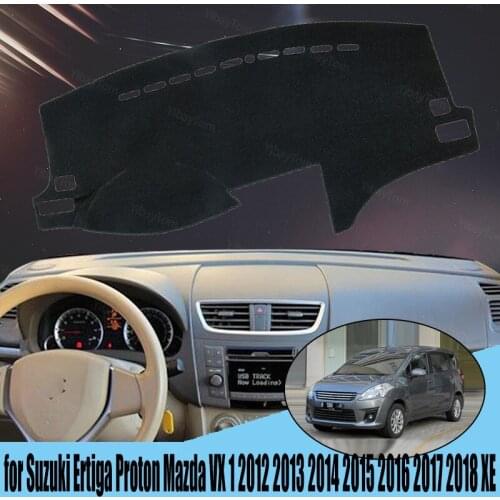 Car Auto Dashboard Cover Cape for Suzuki Ertiga Proton Mazda VX 1 2012-2018 XE LHD RHD Dashmat Pad Dashboard Carpet Dash Mat