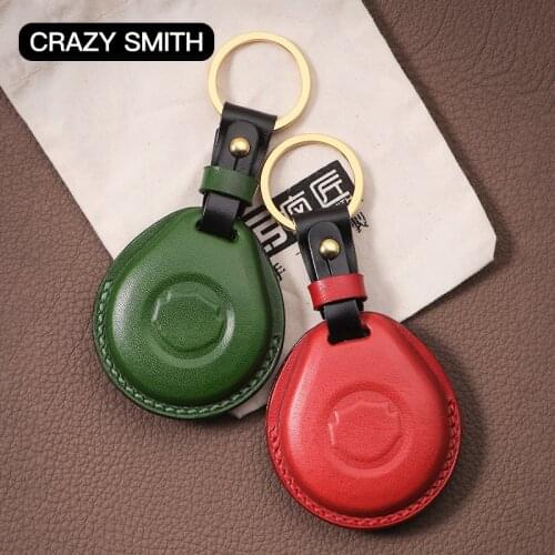Crazy Smith Car Key Cover for Harley Davidson Motorcycle High Grade Vegetable Tanned Leather Handmade Crafts Fathers Day Gift