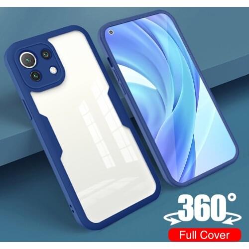 360 Full Body Double Protect HD PET Film Case For Xiaomi Mi 11 Lite 10T Redmi Note 10 Pro 10S Poco X3 NFC Amror Shockproof Coque
