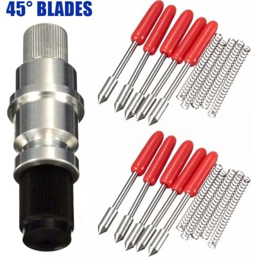 Graphtec CB09 Blade Holder +10pcs 45 Degree Blade for Vinyl Cutting Plotter Cutter Vinyl Cutter Blade Holder Knife Blades