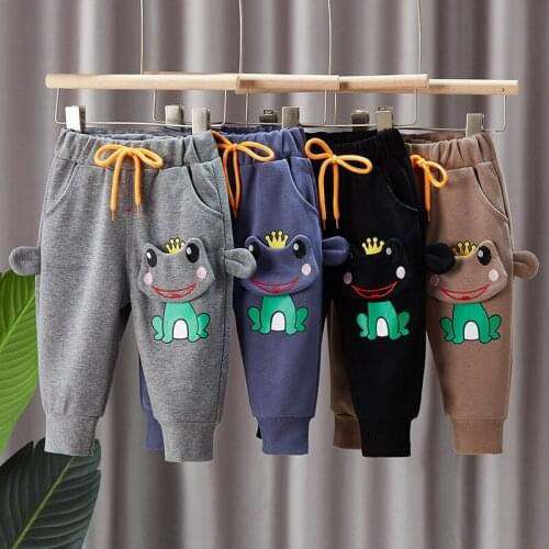 0-4 years baby casual trouser spring autumn baby boy cute cartoon frog trouser infant boys pant baby clothes boy pant for kids