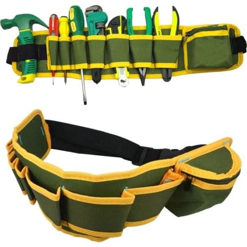 Electricians Adjustable Waist Pocket Tool Belt Bag Hammers Pliers Screwdriver Repair Kit Hand Tools Storage Instrument case