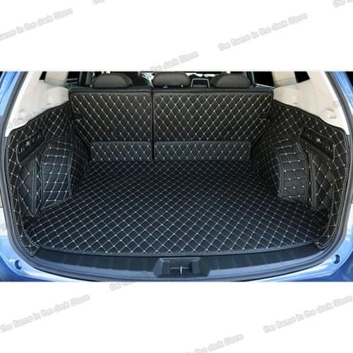 Leather Car Trunk Mat Cargo Liner for Subaru forester Sk 2019 2020 2021 2022 Rug Carpet rear boot interior accessories auto