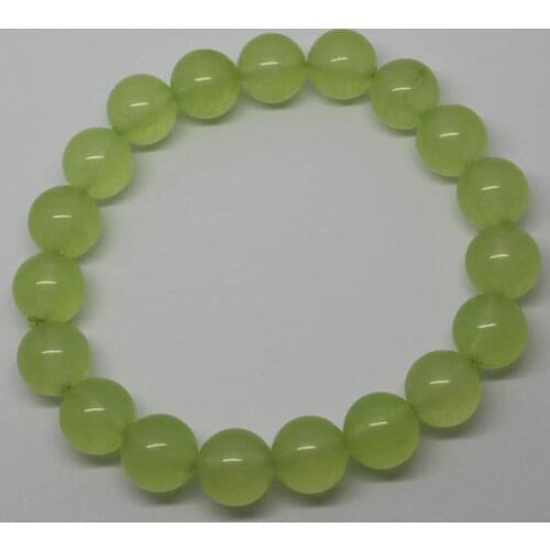 Mini.order is $7! 6-12mm Cyan Jades Bracelet Round DIY Jewelry Making Beads 7.5"