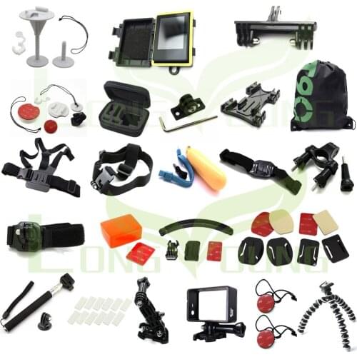 Ms.L.Meilyadigital for go pro accessories mount set for gopro hero 3+ 3 4 2 tripod bag Chest head Floaty pole grip monopod