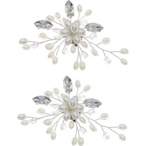 Set of 2 Shoe Clips Female Weddings Party Shoe Charms Buckle Accessories