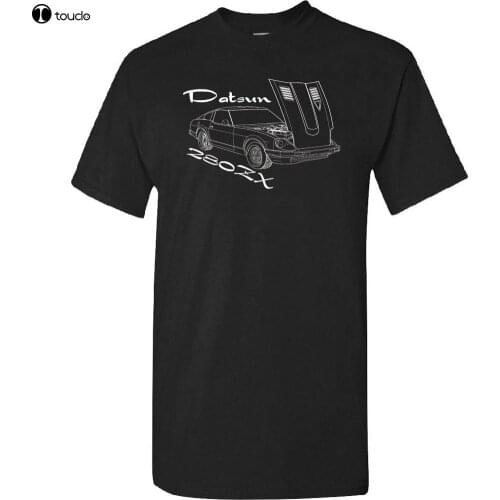 2019 New Summer Men Hot Sale Fashion Datsun 280 ZX 280ZX Custom Screen Printed Antique Classic Car T Shirt