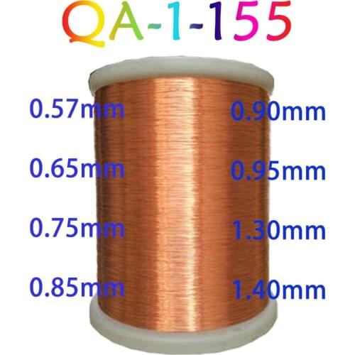 0.57mm 0.65mm 0.75mm 0.85mm 0.90mm 0.95mm 1.30mm 1.40mm Copper Wire Magnet Wire Enameled Copper Winding Wire Coil Copper Wire