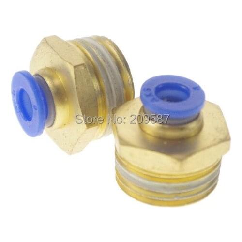 15 Pcs Straight Quick Connectors Pneumatic Fittings 8mm x 1/2" PT Male Thread