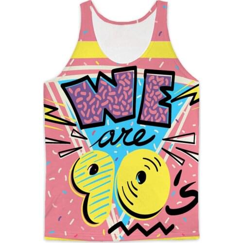 REAL American SIZE We are the 90s Sublimation Print Tank top - plus size