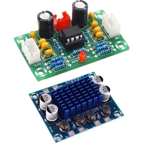 Retail 2Pcs Mini Preamp Op Amp Module Amplifier Dual Channel NE5532 Preamplifier Tone Board - 12-30V & DC8-26V
