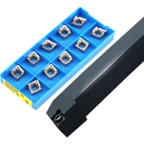 SCGCR1616H09 2020 2525 CNC external turning tool holder machine clamp lathe tool cutting edge angle 91°+CCMT09 Hard alloy insert