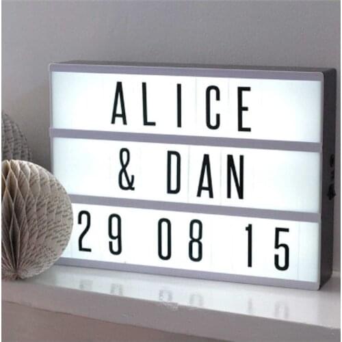 Led Light Box Decorative 94 Letter Led Lighted Board - Home & Office Decoration