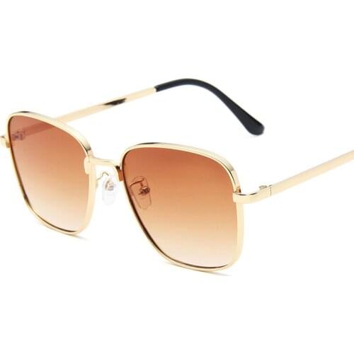 Women Sunglasses Vintage Square Metal Frame Male Sun Glasses Luxury Ocean Piezas Gafas De Sol Mujer De Lujo Marca Disgner 2020