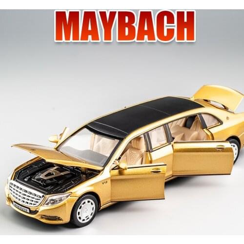 1:32 Toy Car Maybach S650 Extended edition Metal Toy Alloy Car Diecasts & Toy Vehicles Car Model light sound Toys For Children