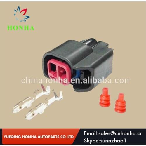 Free shipping 20/50/100pcs/lot 2 Pin EV6 EV14 Fuel Injector Connector Plugs USCAR Clips 5.0L 5.7L LS2 LS3