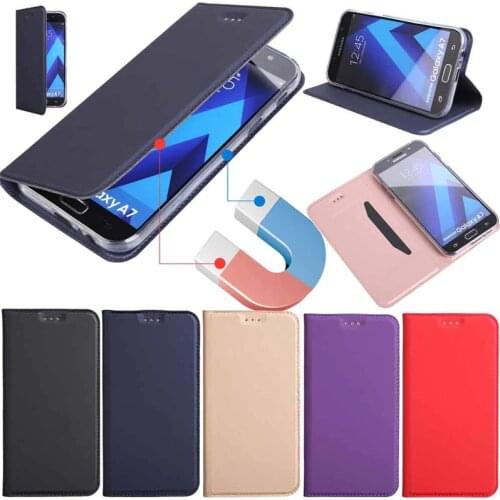 ZEALLION For Samsung Galaxy S7 Edge S8 S9 S10 Plus S5 S6 J3 J5 J4 J6 A5 A6 A7 2017 2018 Magnetic Wallet Flip PU Leather Case