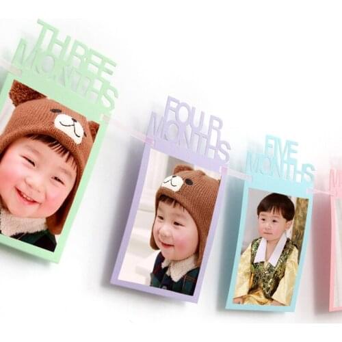 Day birthday photo flag children birthday party Decorative Flag Kindergarten decoration flag picture flag wedding decoration
